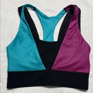 Nike  Dri-Fit Teal and pink  Colorblock Sports Bra